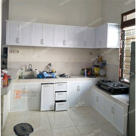 Jual Kitchen Set Minimalis Alumunium Tarikan Acp Non Kayu Per Meter