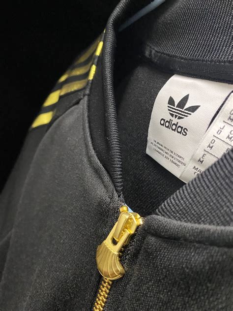 Authentic Adidas Black And Gold Jacket Mens Fashion Coats Jackets And Outerwear On Carousell