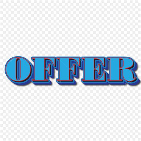 Offer Vector Text Effect With Transparent Background, Vector, Design ...