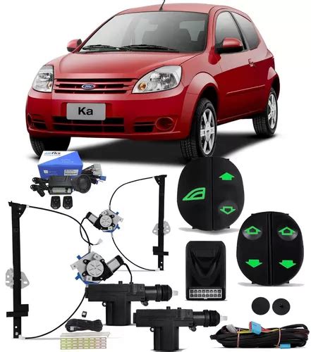 Kit Vidro El Trico Ford Ka A Trava Alarme Fks Frete Gr Tis