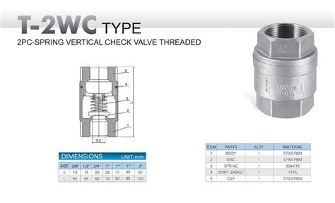 Check Valve Threaded Phoenix Enterprise