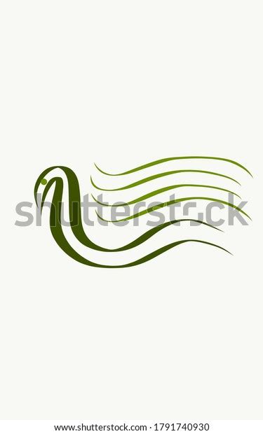 Go Green Swan Logo Light Illustration Stock Illustration 1791740930