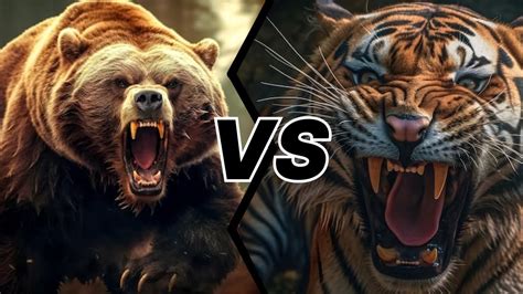 Tigre Siberiano Vs Urso Pardo Qual O Mais Forte Youtube