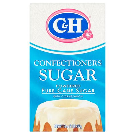 C&H Pure Cane Sugar Confectioners Powdered 1 lb Box - Walmart.com - Walmart.com