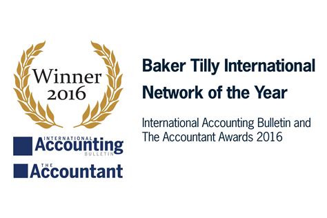 Baker Tilly International Is Network Of The Year 2016 Baker Tilly