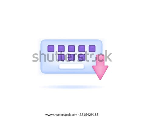 Symbol Keyboard Down Arrow Icons About Stock Vector (Royalty Free ...