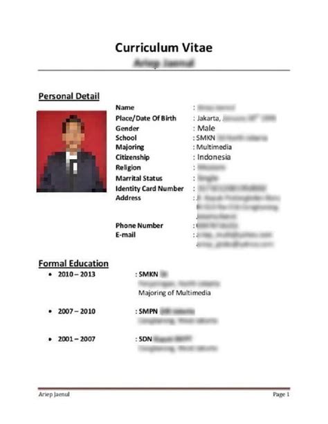 Detail Contoh Cv Kepanitiaan Kampus Koleksi Nomer 21