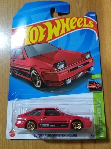 Hot Wheels Rare Initial D Car Ae Red Pattern Hobbies Toys Toys Games On Carousell