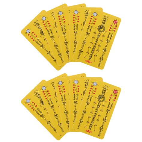 10 Pcs Tai Sui Card Success And Protection Amulet General Auspicious