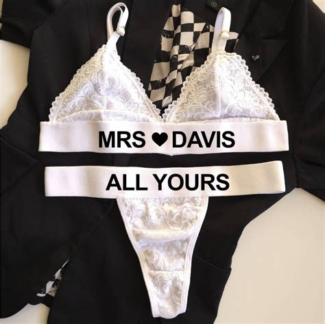 Custom Lingerie Set Custom Thong Personalized Thong Personalized Lingerie Name Thong Etsy