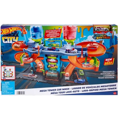 Hot Wheels City Pista Lavado De Vehiculos Megatorre Mattel Hot Wheels Falabella