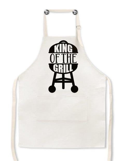 Mens Apron King Of The Grill Fathers Day T Grilling Etsy Aprons