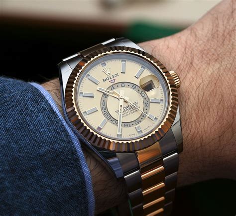 Rolex Sky-Dweller Watches In Two-Tone Steel & Gold Hands-On | aBlogtoWatch