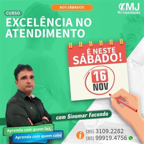 Contagem regressiva O Curso Excelência no Atendimento Sinomar