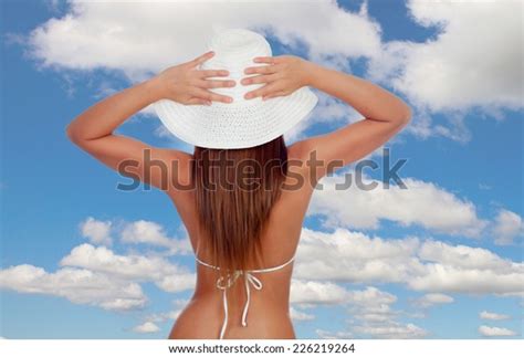 Sexy Girl Back Bikini Blue Sky Stock Photo 226219264 Shutterstock
