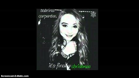 Sabrina Carpenter It S Finally Christmas Audio Only Youtube