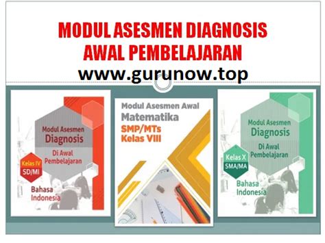 Modul Asesmen Diagnosis Awal Pembelajaran Sd Smp Sma Guru Now