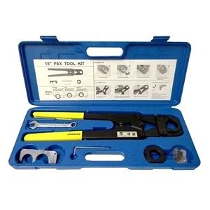 PEX Crimp Tool Kit for 1" and 1 1/4" PEX tubing.