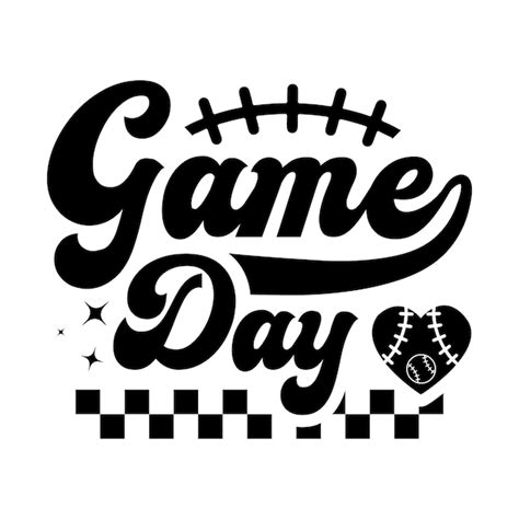 Premium Vector Game Day Svg Football Svg Football Tshirt Design Template Svg Cut File Typography