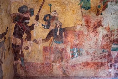 Bonampak Chiapas México 21 de diciembre de 2019 Antiguos murales en