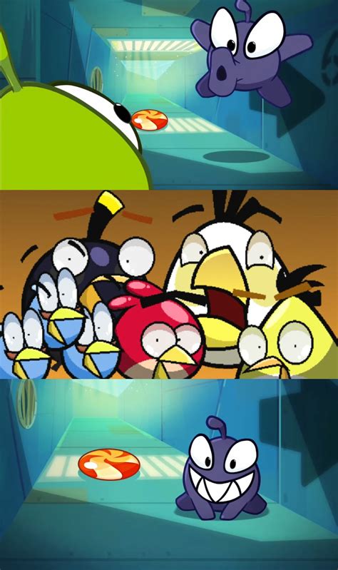 Purple Evil Nom Scares Angry Birds by Samuelddecilos on DeviantArt