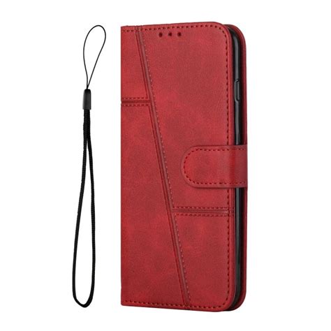 Peněženkové pouzdro Quilted case červené Infinix Hot 30i Levné Kryty