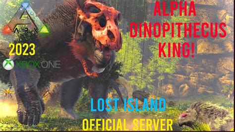 Ark Official Alpha Dinopithecus King Boss Fight Lost Island Xbox