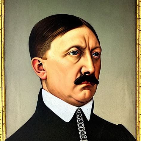 A Renaissance Style Portrait Painting Of Adolf Hitler Stable Diffusion