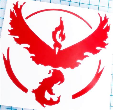 Team Valor Pokemon Go 5″ Decal – Seward Street Studios