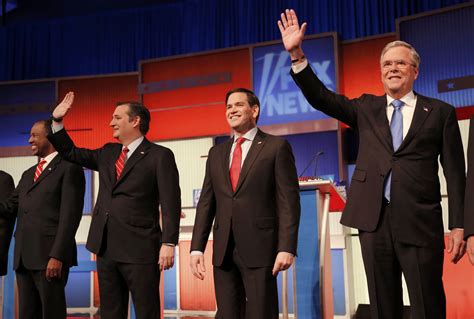 Rivals Mock Donald Trump In First Minutes Of Gop Debate Cbs News