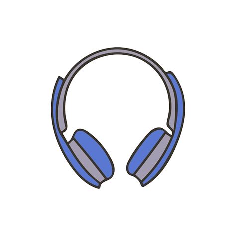 Premium Vector Headphones Colorful Doodle Illustration In Vector