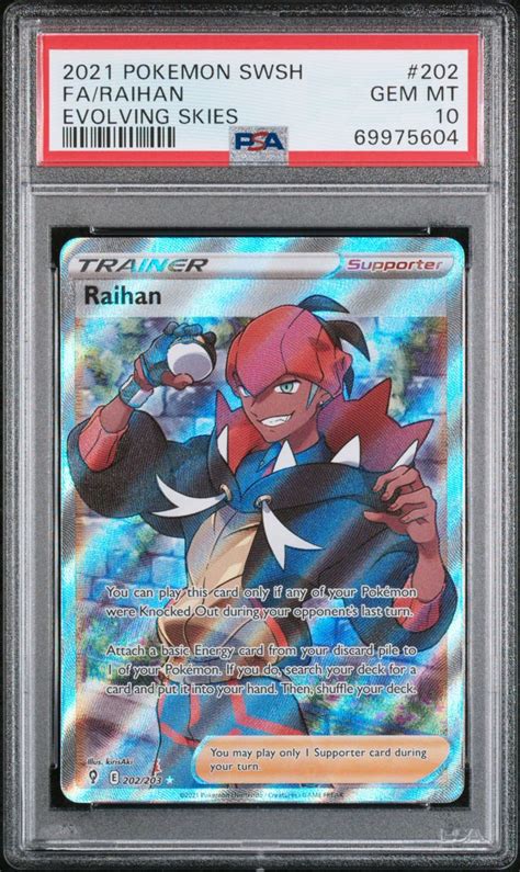 Raihan Full Art Pok Mon Evolving Skies Psa Pokeparadise