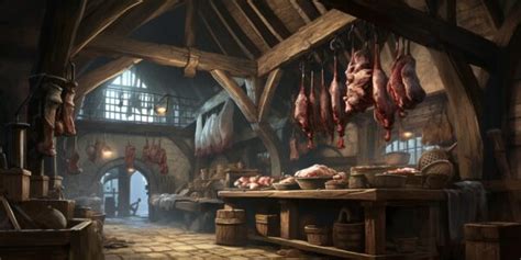 The Medieval Butcher Meats Markets And Methods