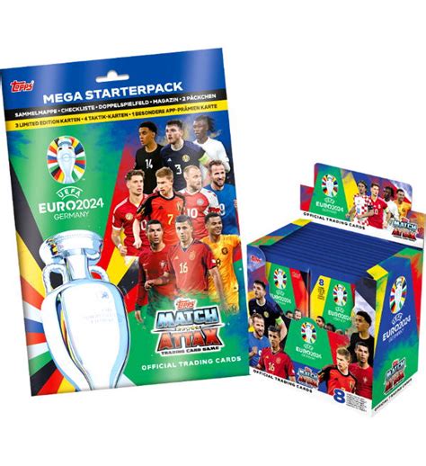 Topps EURO 2024 Match Attax Trading Cards Starterpack Caja De 36