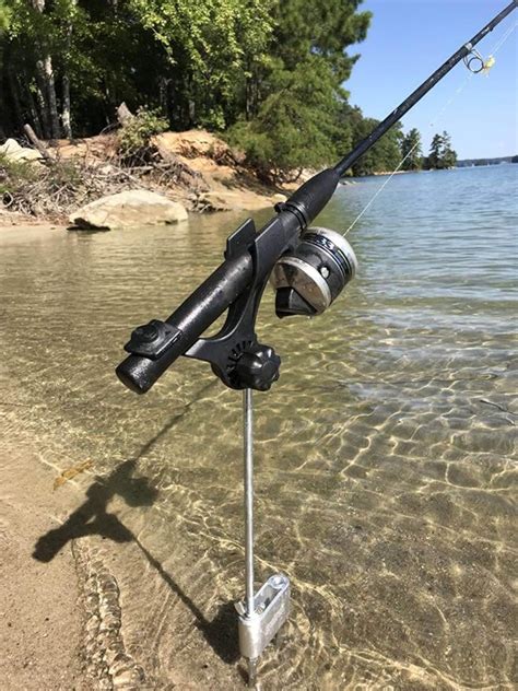 Brocraft Bank Fishing Rod Holder Ground Adjustable Swivel Rod Holder