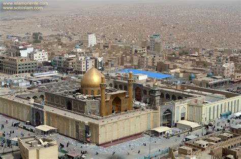 Vista aérea do Santuário do Imam Ali AS na Sagrada Najaf Iraque 1