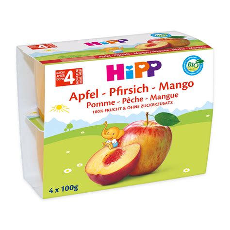 Hipp Banane Und Pfirsich In Apfel Hipp