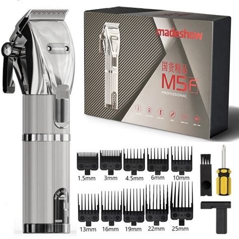 Madeshow M5F/M5/M6 Steel Two Speed Rechargeable Hair Clipper With LED ...