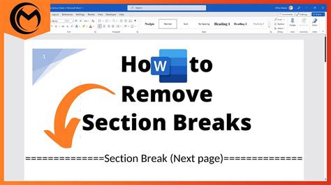 How To Remove Section Break In Word Office Printable Timeline