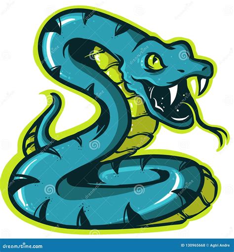 Cartoon Snake Hanging On Blank Sign Royalty Free Stock Photo