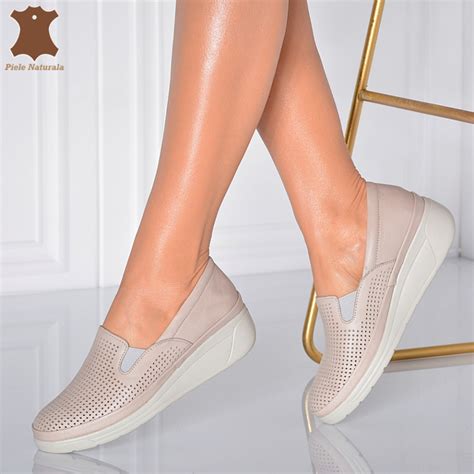 Pantofi Medicinali Piele Naturala Imola Nude Need Shoes