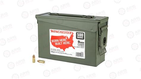 Win Usa 9mm 115gr Fmj Can 5001000 Ar 15 Safe Space