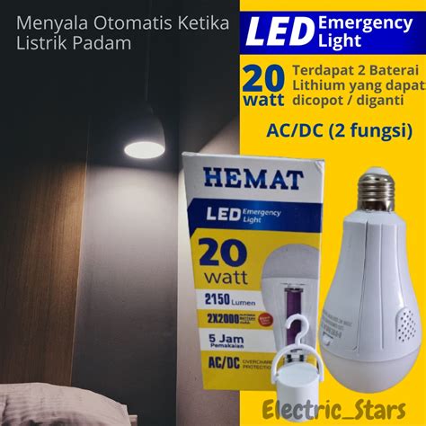 Jual Lampu Emergency LED Magic 20 Watt Otomatis AC DC Magic Lamp