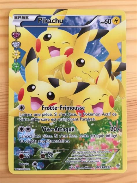 CARTE POKÉMON FULLART Pikachu RC29 RC32 XY Generation Bloc XY FR NEUF