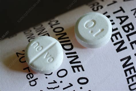 Clonidine 01 Mg Pills Stock Image C0172431 Science Photo Library