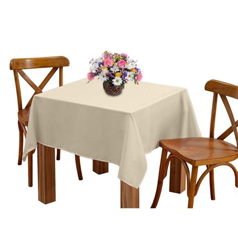 Toalha De Mesa 8 Lugares 2 45M Retangular Oxford Liso Bege No Shoptime