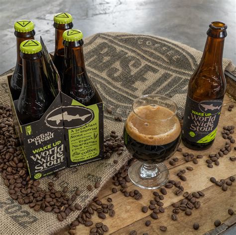 Wake Up World Wide Stout Dogfish Head Craft Brewed Ales Off