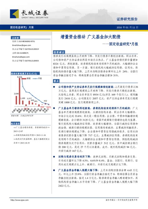 增量资金推动，广义基金加大配债