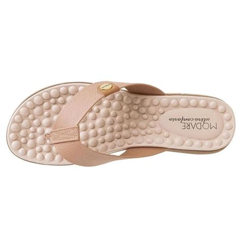 Tamanco Modare Comfort Solado Médio Feminino Nude Tan