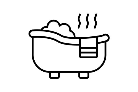 Hot Tub Outline Icon Graphic By Maan Icons Creative Fabrica